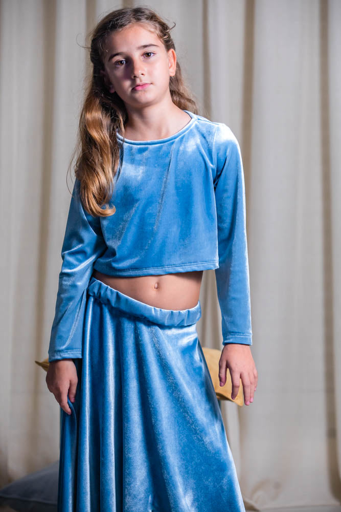 Maglia Crop velvet