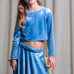 Maglia Crop velvet