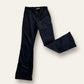 Pant zampa con tasche velluto