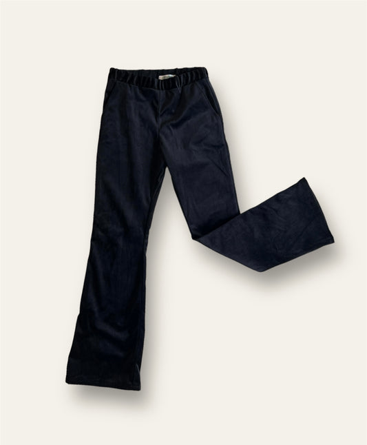 Pant zampa con tasche velluto