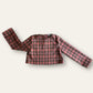 Maglia crop tartan